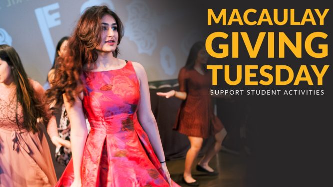 Macaulay Giving Tuesday 2019: Support Student Activities